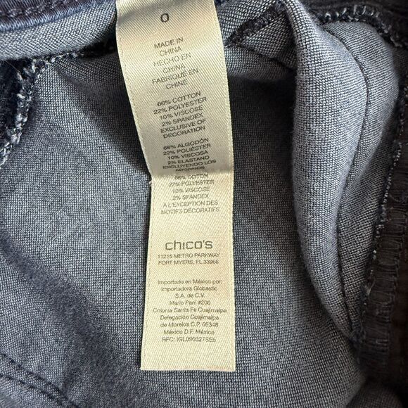 Chico's Women's The Platinum Jegging Jeans Dark Blue Size 4 (Chico's 0) - Picture 4 of 11